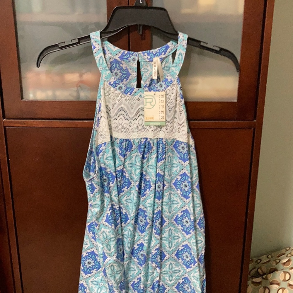 Roper Halter button neck tank